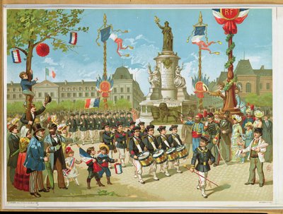 Défilé sur la Place de la République, 14 juillet 1880 - French School